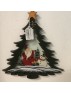 WOOD TREE HANGER SANTA & SNOWMAN 